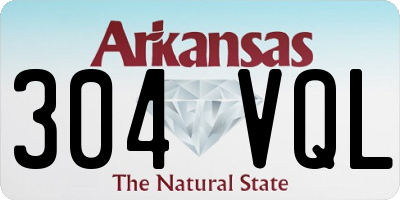 AR license plate 304VQL