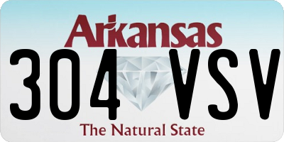 AR license plate 304VSV