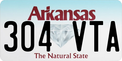 AR license plate 304VTA