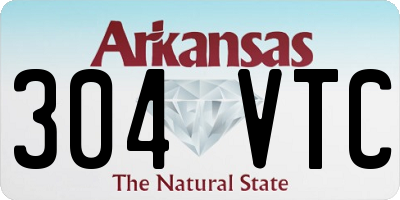 AR license plate 304VTC