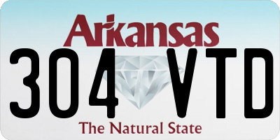 AR license plate 304VTD