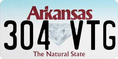 AR license plate 304VTG