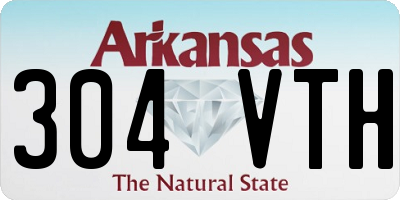 AR license plate 304VTH