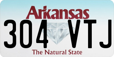 AR license plate 304VTJ