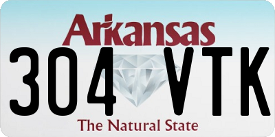 AR license plate 304VTK
