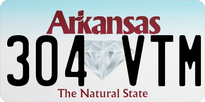 AR license plate 304VTM