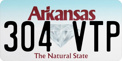 AR license plate 304VTP