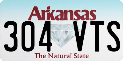 AR license plate 304VTS
