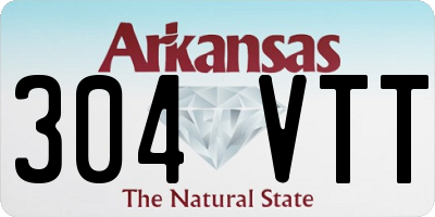 AR license plate 304VTT