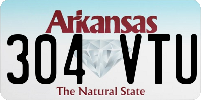 AR license plate 304VTU