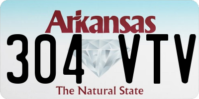 AR license plate 304VTV