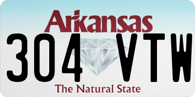 AR license plate 304VTW