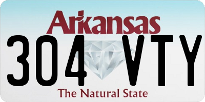 AR license plate 304VTY