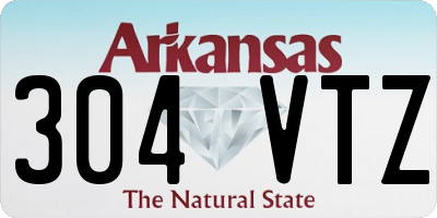 AR license plate 304VTZ