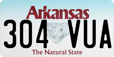 AR license plate 304VUA