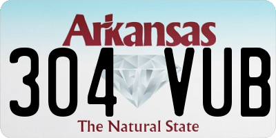 AR license plate 304VUB