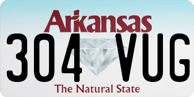 AR license plate 304VUG