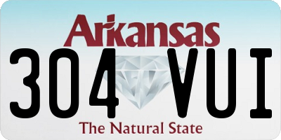 AR license plate 304VUI