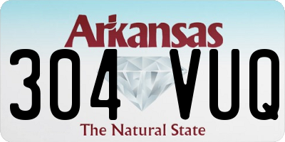 AR license plate 304VUQ
