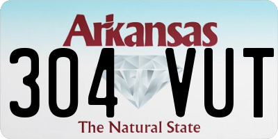 AR license plate 304VUT