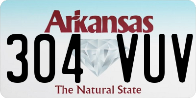 AR license plate 304VUV