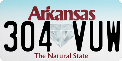 AR license plate 304VUW