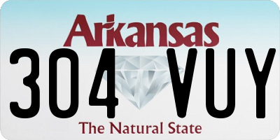 AR license plate 304VUY