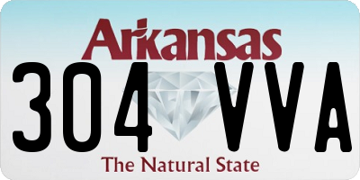 AR license plate 304VVA