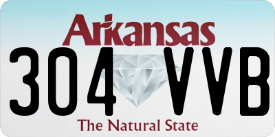AR license plate 304VVB