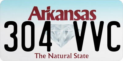 AR license plate 304VVC