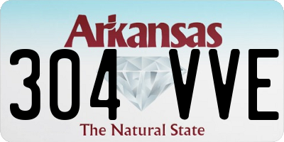 AR license plate 304VVE