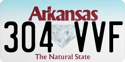 AR license plate 304VVF