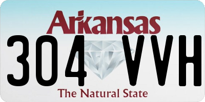 AR license plate 304VVH