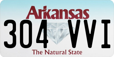 AR license plate 304VVI