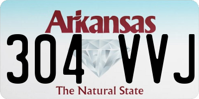 AR license plate 304VVJ