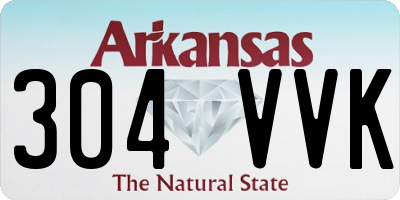 AR license plate 304VVK