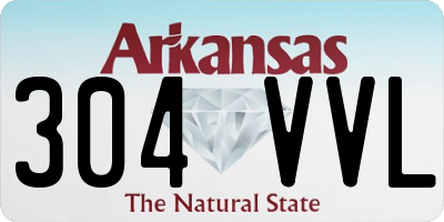 AR license plate 304VVL