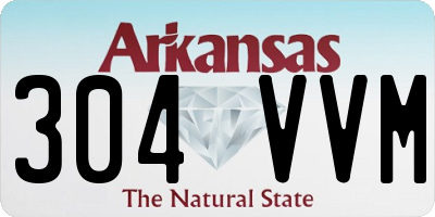 AR license plate 304VVM