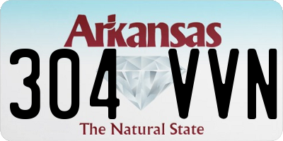 AR license plate 304VVN