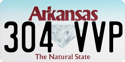 AR license plate 304VVP