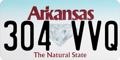 AR license plate 304VVQ