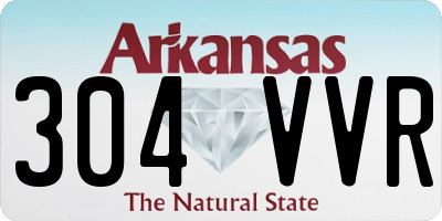 AR license plate 304VVR