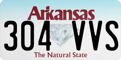 AR license plate 304VVS
