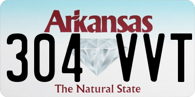 AR license plate 304VVT