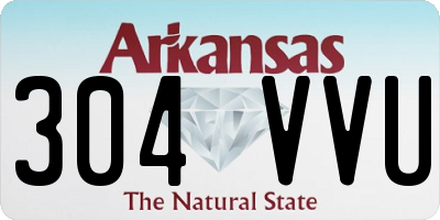 AR license plate 304VVU