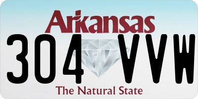 AR license plate 304VVW