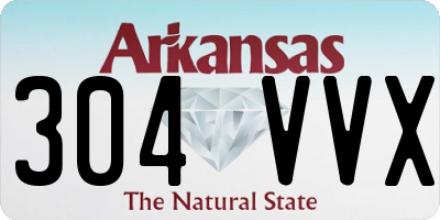 AR license plate 304VVX