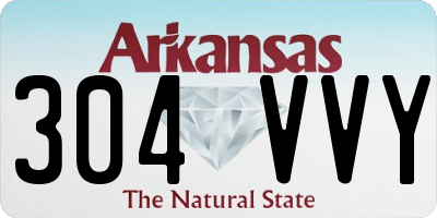 AR license plate 304VVY