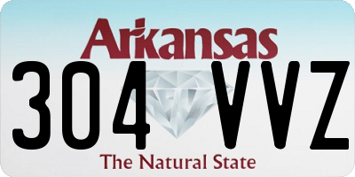 AR license plate 304VVZ
