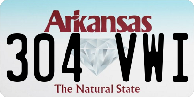 AR license plate 304VWI